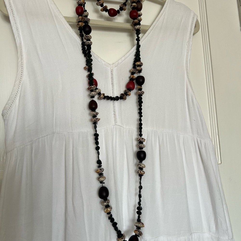 Seeds necklace pair Anthropology
